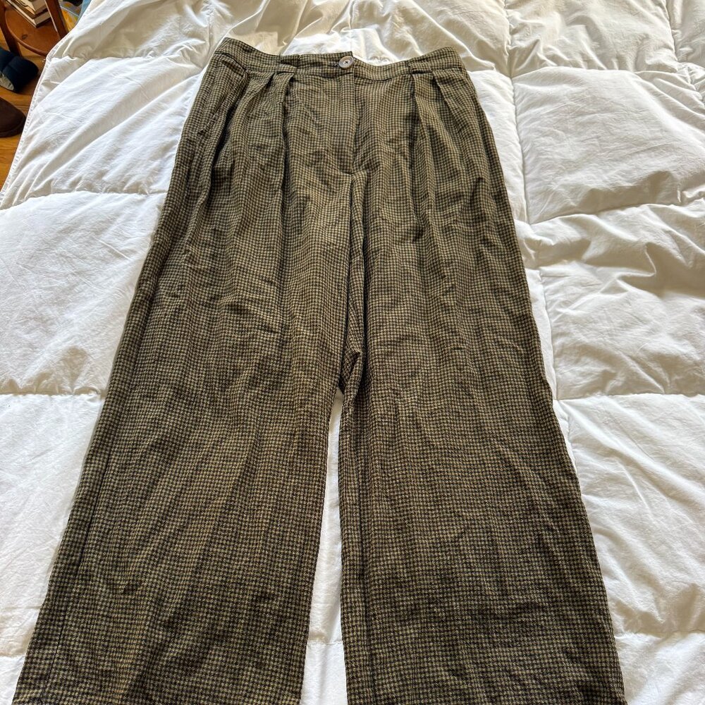 Whimsy + Row - Leanna Pant in Hunter Gingham - Size 8 - Picture 3 of 9